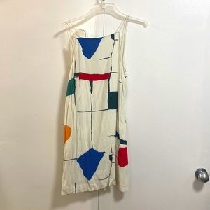 Abstract Print Mini Dress